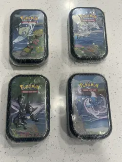 Pokemon TCG Shining Fates Mini TIns Lot of 4 Factory Sealed, 4 Different Arts - Image 1