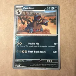 Zweilous 066/086 Masterball Reverse Holo White Flare Pokemon TCG NM Condition - Image 1