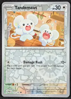 Tandemaus 2023 Paradox Rift Reverse Holo Pokemon Card 153/182 (NM) - Image 1
