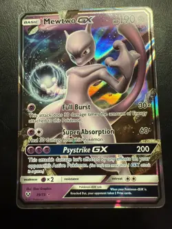 Pokemon TCG Mewtwo GX Shining Legends 39/73 Holo Ultra Rare - Image 1