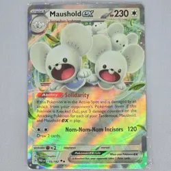 Maushold EX 155/182 Paradox Rift Promo Holo Double Rare Pokemon Card TCG SEALED - Image 1