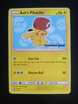 Ash's Pikachu #SM113 Pokemon Promo - Image 3