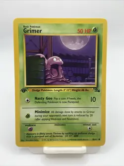 Pokemon TCG Grimer 1st Edition 48/62 Fossil WOTC NM - Image 1