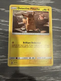 Pokemon TCG Detective Pikachu SM194 Cosmos Holo Black Star Promo Card - Image 1