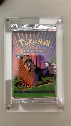 GYM CHALLENGE (Giovanni Art) SEALED Booster Pack Pokemon Cards - Heavy - Image 2