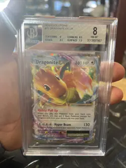 2016 Pokemon XY Evolutions 72/108 Dragonite EX BGS 8 NM PSA CGC - Image 1