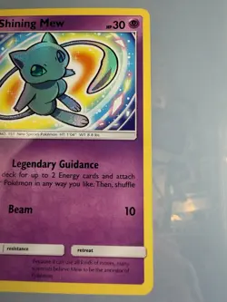 Pokemon Shining Mew 40/73 Shining Legends Holo Shiny Holo Rare HP 30 Basic - Image 3