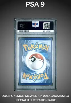 Alakazam Ex # 201 Pokemon 2023 Mew En-151 Special Illustration Rare PSA 9 🧪 - Image 2