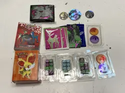 Mixed Pokemon TCG Empty Tins, Accessories, and Collectibles Bundle - Image 3