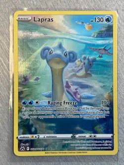 Pokemon Lapras GG05/GG70 Crown Zenith Galarian Gallery Ultra Rare Holo 130 HP - Image 1