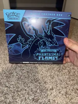 Pokemon TCG Mega Evolution Phantasmal Flames ETB Elite Trainer Box - Image 1
