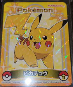 CGC 10 PRISTINE Pikachu Scarlet & Violet Marumiya Sticker #11 Holo Pokemon - Image 2