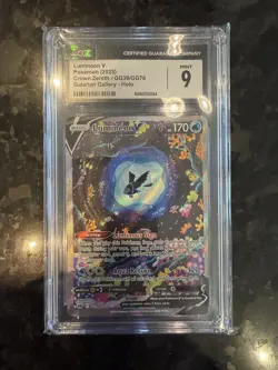 2023 Pokemon Crown Zenith Galarian Gallery Holo #GG39 Lumineon V Mint CGC 9 - Image 2