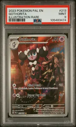 2023 POKEMON PAL EN-PALDEA EVOLVED ILLUSTRATION RARE #213 GOTHORITA PSA 9 - Image 2