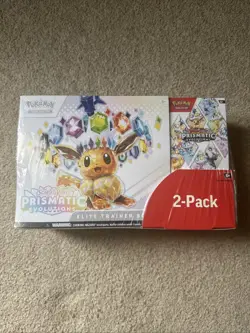 Pokemon Prismatic Evolutions Elite Trainer Box Booster Bundle Costco 2 Pack - Image 1
