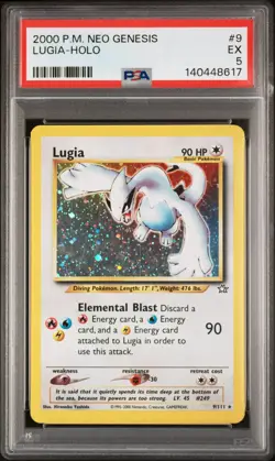 2000 POKEMON NEO GENESIS #9 LUGIA-HOLO PSA 5 - Image 1