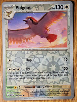 Pokemon - S&V 151 - NM/M Pidgeot 018/165 Reverse Holo - Image 1
