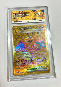Pokemon Charizard ex 228/197 Hyper Rare Gold ACE Graded 9 Mint Obsidian Flames - Image 1