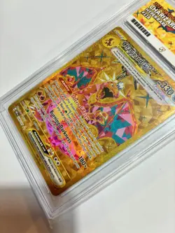 Pokemon Charizard ex 228/197 Hyper Rare Gold ACE Graded 9 Mint Obsidian Flames - Image 3