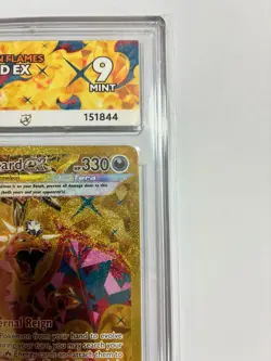 Pokemon Charizard ex 228/197 Hyper Rare Gold ACE Graded 9 Mint Obsidian Flames - Image 4