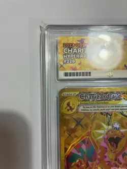 Pokemon Charizard ex 228/197 Hyper Rare Gold ACE Graded 9 Mint Obsidian Flames - Image 5