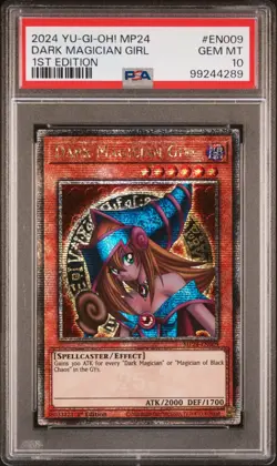 PSA 10 Dark Magician Girl - MP24-EN009 - Quarter Century Secret Rare - Yugioh - Image 1