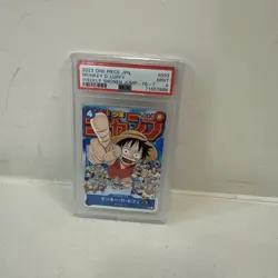2023 ONE PIECE JPN PROMOS WEEKLY SHONEN JUMP-ISSUE 6-7 MONKEY D. LUFFY PSA 9 - Image 1