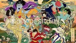 One Piece Card Game English 1st Anniversary Playmat Bandai Playmat (NEW/SEALED) - Image 1