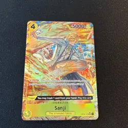 Sanji OP04-104 SR Alt Art Kingdoms Of Intrigue - One Piece TCG English NM - Image 1
