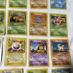 Vintage 1999 Pokemon Cards Lot 25 Base Jungle Fossil LP/NM No Duplicates - Image 5