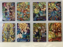Super Dragon Ball Heroes UGM7-SEC Goku Secret Rare + Gogeta Vegeta 8 Card Set - Image 2