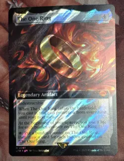 1x EXTENDED ART SURGE FOIL The One Ring MTG Lord Of The Rings NM - Image 1