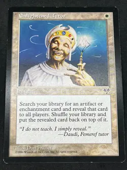 Magic the Gathering MTG Enlightened Tutor White Mirage Uncommon - Image 1