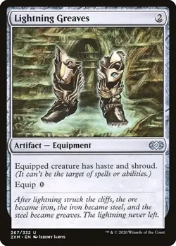 Magic The Gathering MTG LIGHTNING GREAVES Double Masters NM Near Mint - Image 1