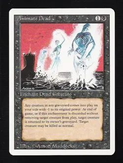 MTG Revised Animate Dead - Image 1