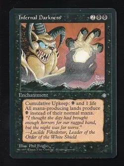 MTG Ice Age Infernal Darkness - Image 1