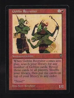 MTG Visions Goblin Recruiter - Image 1
