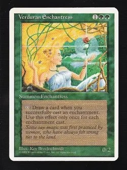 MTG 4th Edition Verduran Enchantress - Image 1
