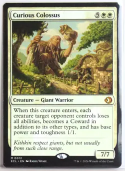 Curious Colossus [New, Near Mint] MTG Rare {Lorwyn Eclipsed} - Image 1