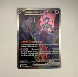 Pokemon Team Rocket's Mewtwo EX 231/182 Sv10: Destined Rivals Full Art Holo SIR - Image 1