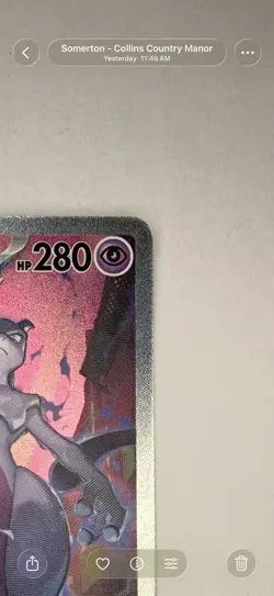 Pokemon Team Rocket's Mewtwo EX 231/182 Sv10: Destined Rivals Full Art Holo SIR - Image 4