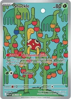 NM-Mint Shuckle - 136/132 - Illustration Rare Pokemon Mega Evolution - Base Set - Image 1