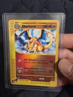Pokemon TCG Charizard Expedition Base Set Reverse Holo 39/165 LP - Image 1