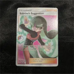 Pokemon Sabrina's Suggestion 181/181 Team Up Full Art Ultra Rare Holo Card - Image 1