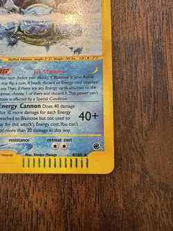 2002 Expedition Blastoise Holo Swirl Rare 4/165 WOTC E-Reader Series Pokemon - Image 5