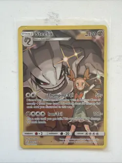 Pokemon TCG Sun & Moon Cosmic Eclipse: Steelix 247/236 Holo Secret Rare - Image 1