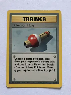 Pokemon Base Set Pokemon Flute Trainer 86/102 HP - Image 1