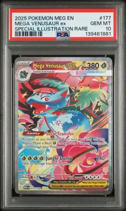 PSA 10 Mega Venusaur Ex #177/132 - Mega Evolution Pokemon TCG - Image 4