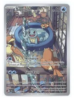 2024 Pokemon S&V Stellar Crown Squirtle Secret Rare #148/142 - Image 1