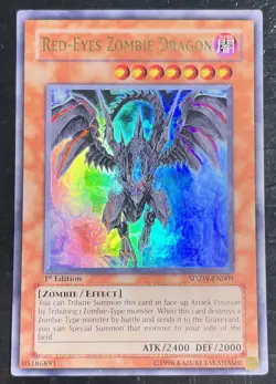 Red-Eyes Zombie Dragon SDZW-EN001 Zombie World 1st Edition LP - Image 1